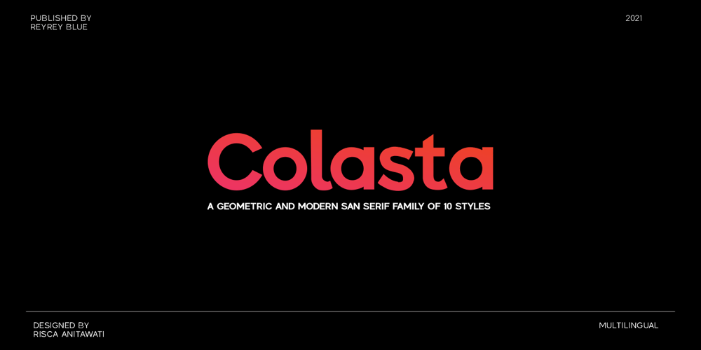 Colasta font