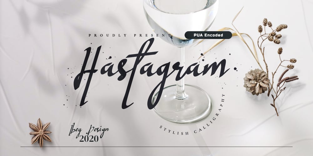 Hastagram font
