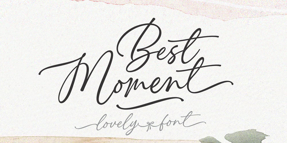 Best Moment font