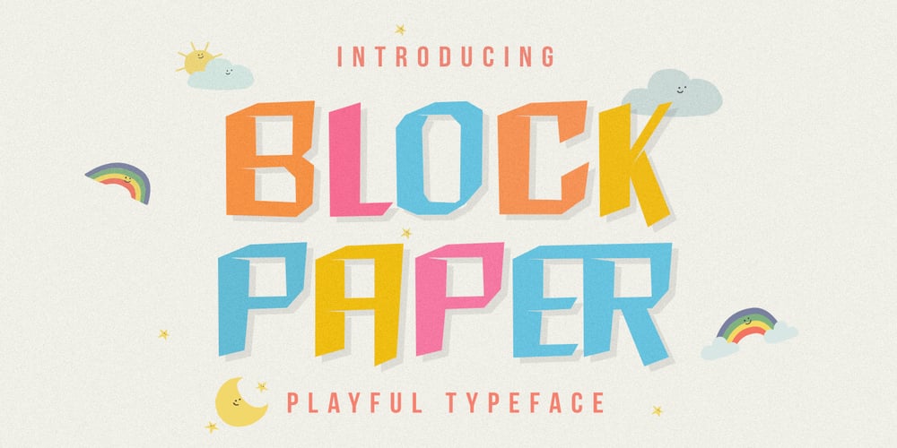 Block Paper font