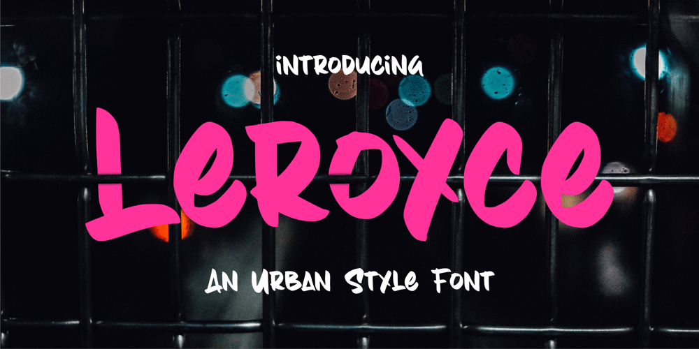 Leroyce font