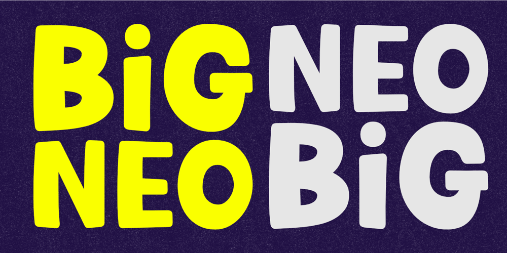 Big Neo font
