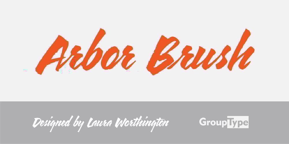 Arbor Brush font