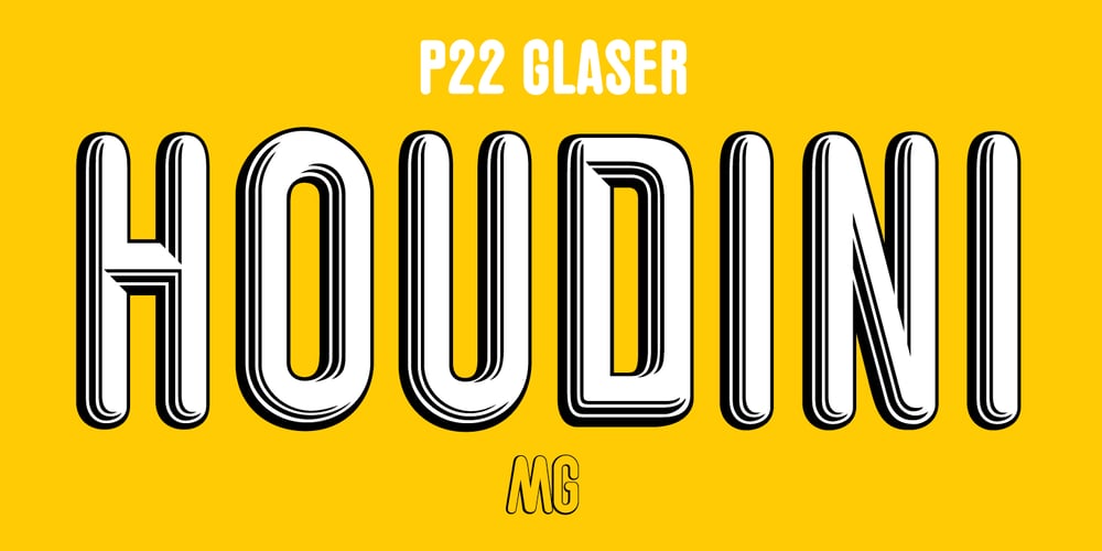 P22 Glaser Houdini font