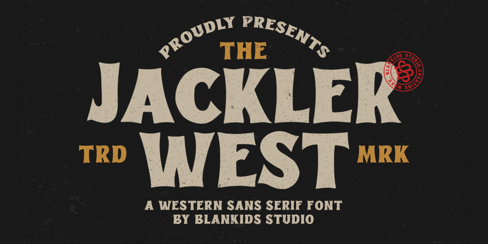 Jackler West font