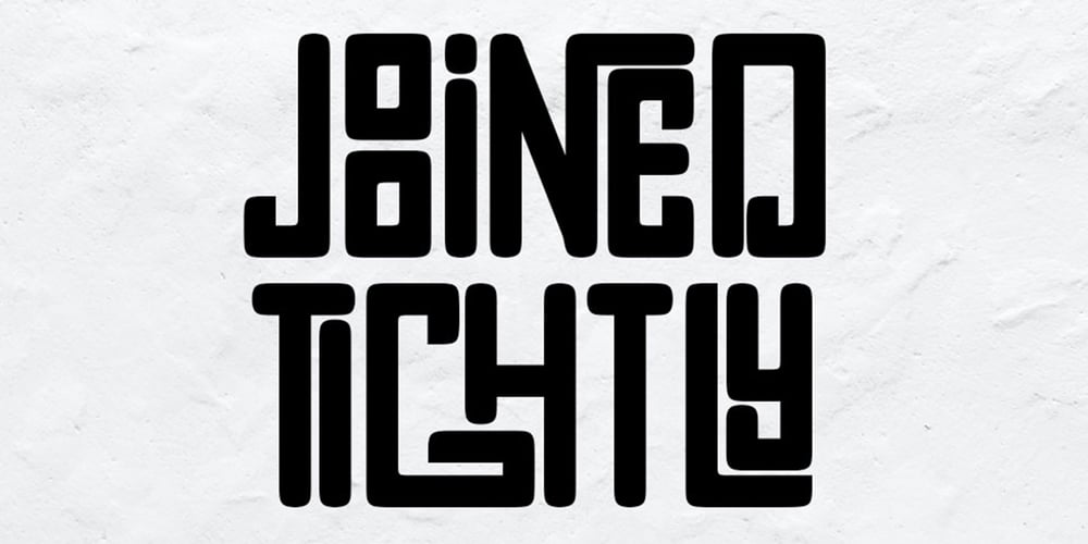Joined Tightly font