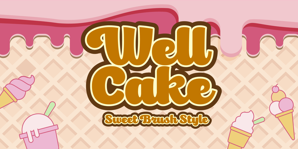 Well Cake font