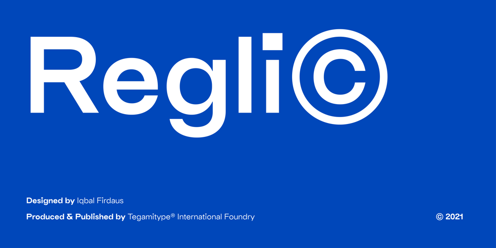 TG Reglic font