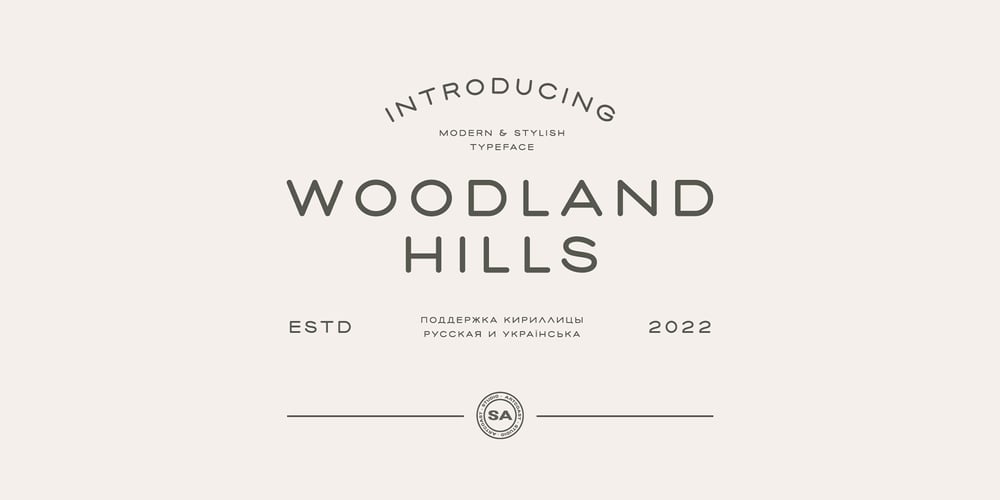 SA Woodland Hills font