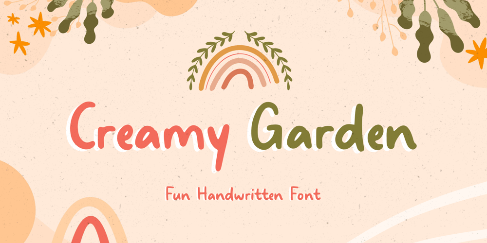Creamy Garden font