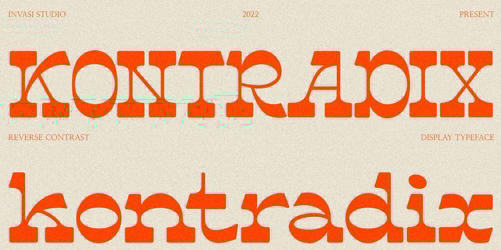 Kontradix font