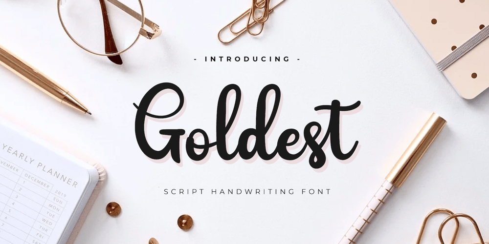 Goldest font