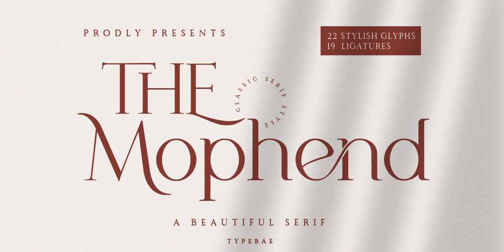 Mophend font