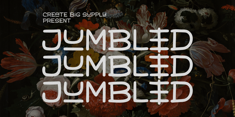 Jumbled font