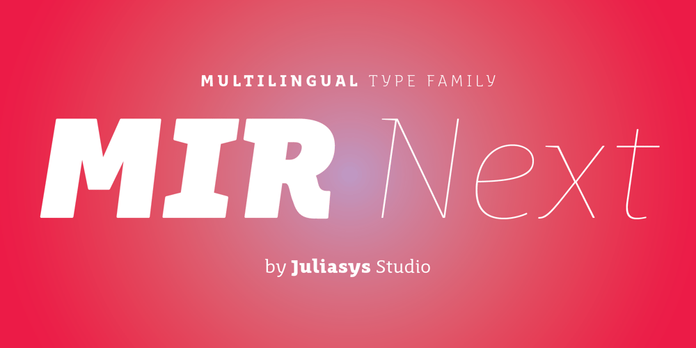 MIR Next font