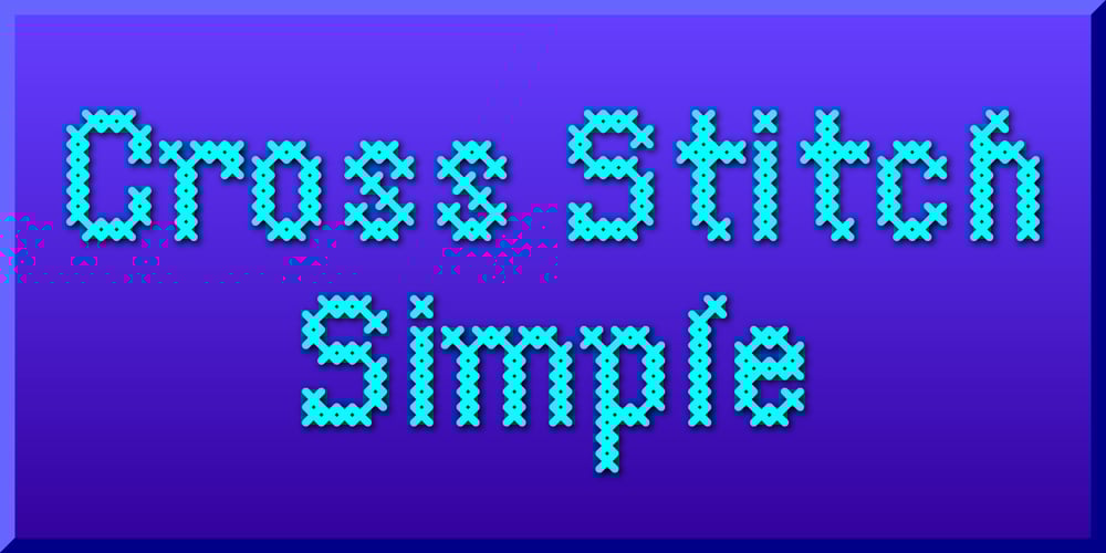 Cross Stitch Simple font