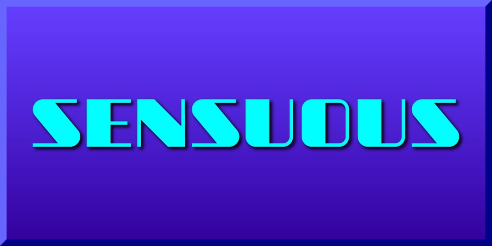 Sensuous font