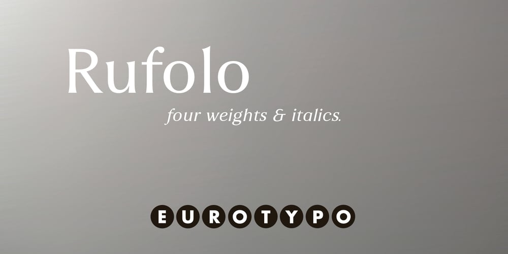 Rufolo font