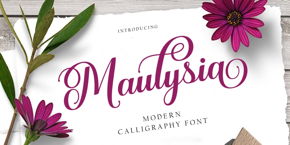 Maulysia font