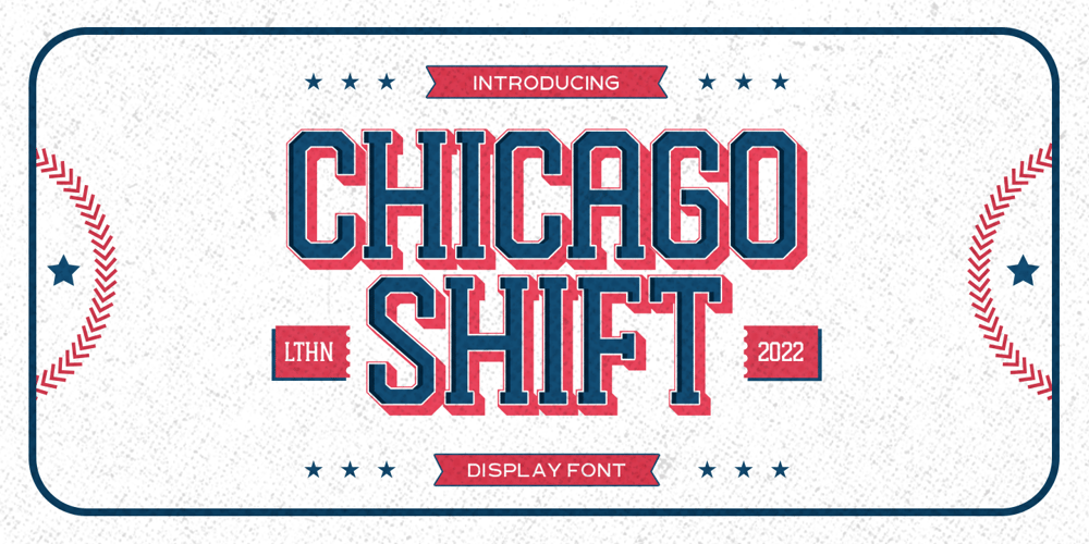 Chicago Shift font