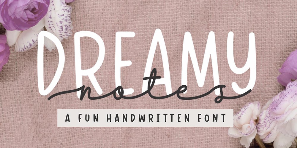 Dreamy Notes Script font