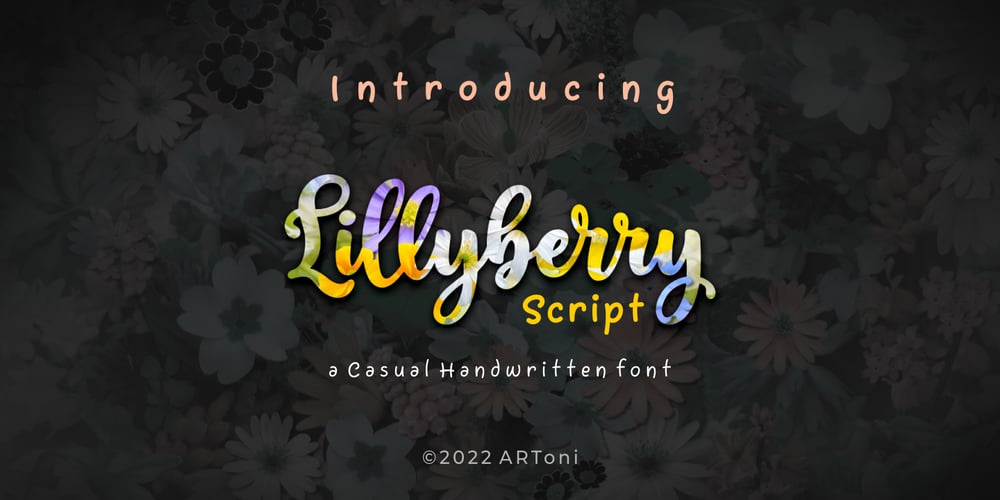 Lillyberry font