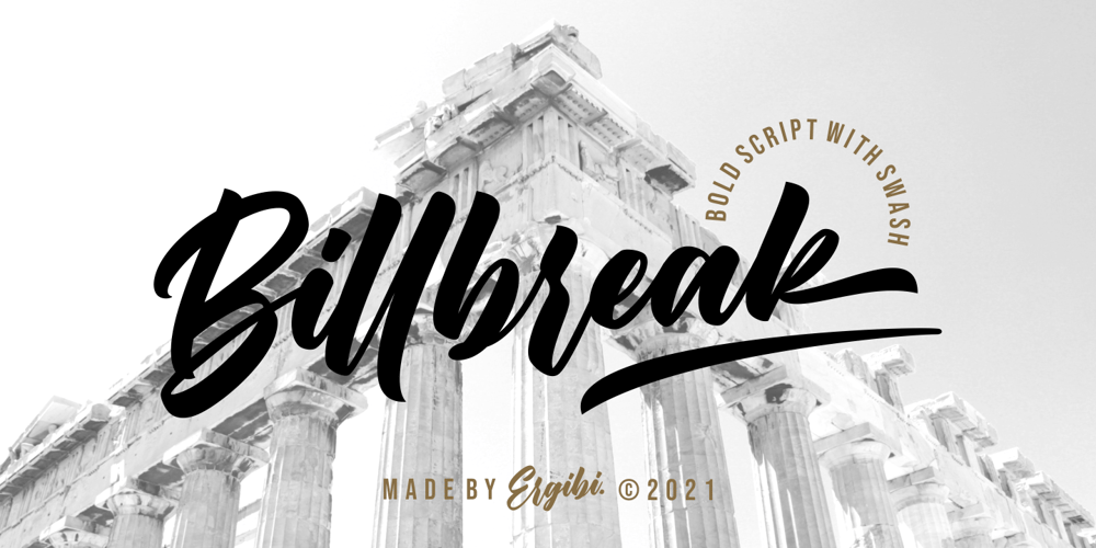 Billbreak font