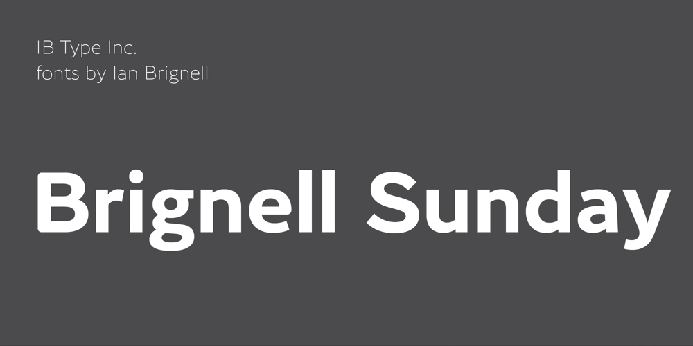 Brignell Sunday font