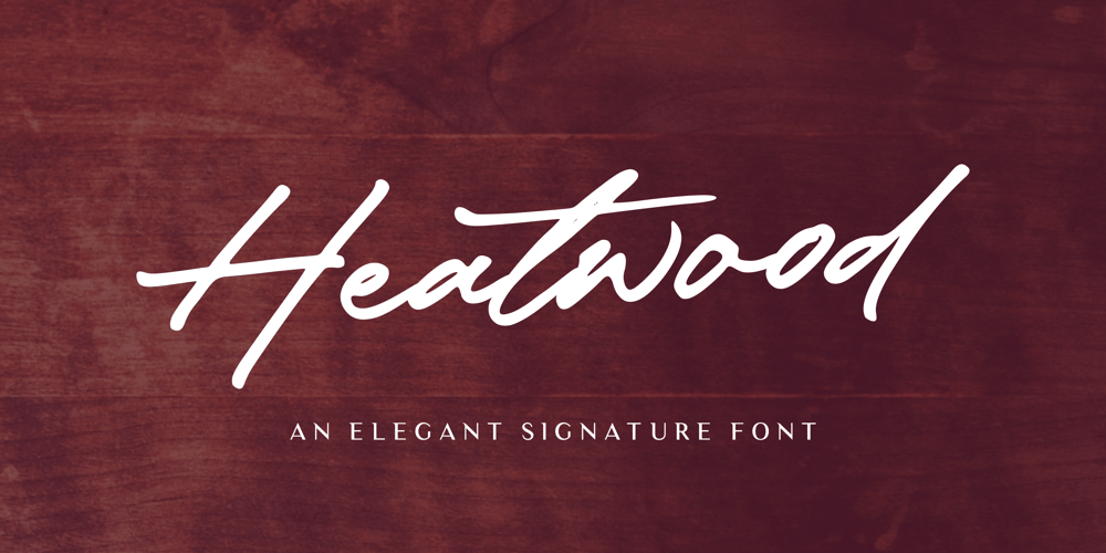 Heatwood font