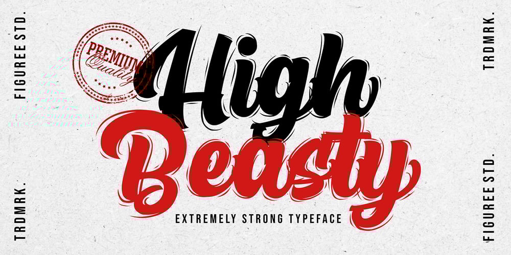 High Beasty font
