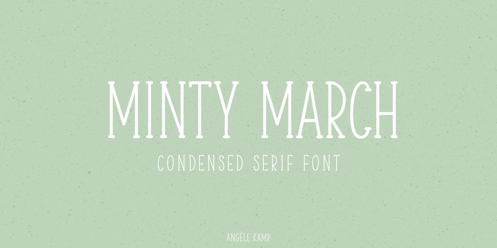 Minty March font