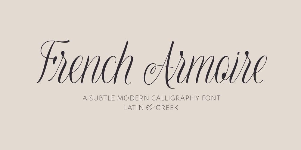 French Armoire font