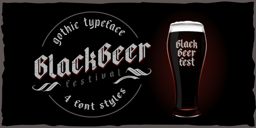 Black Beer font