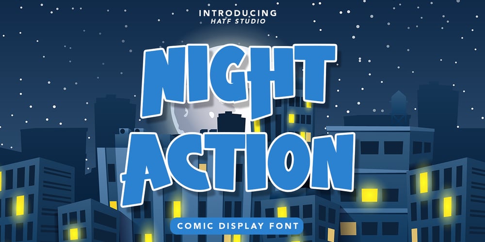 Night Action font