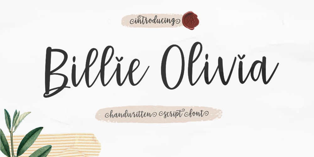 Billie Olivia font