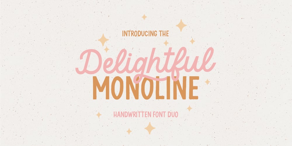Delightful Monoline font