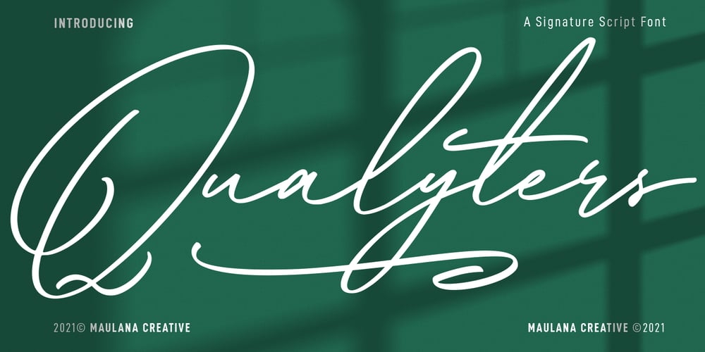 Qualyters font