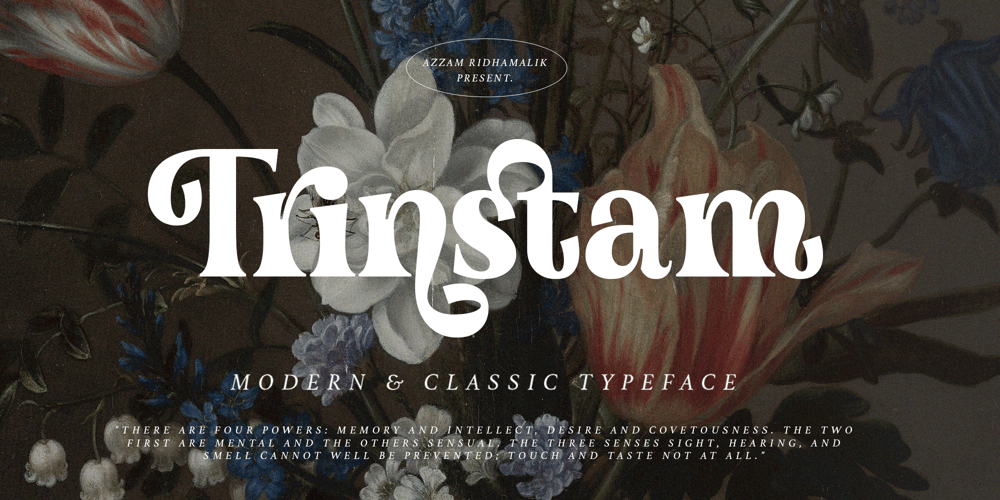 Trinstam font