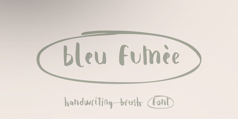 Bleu Femee font
