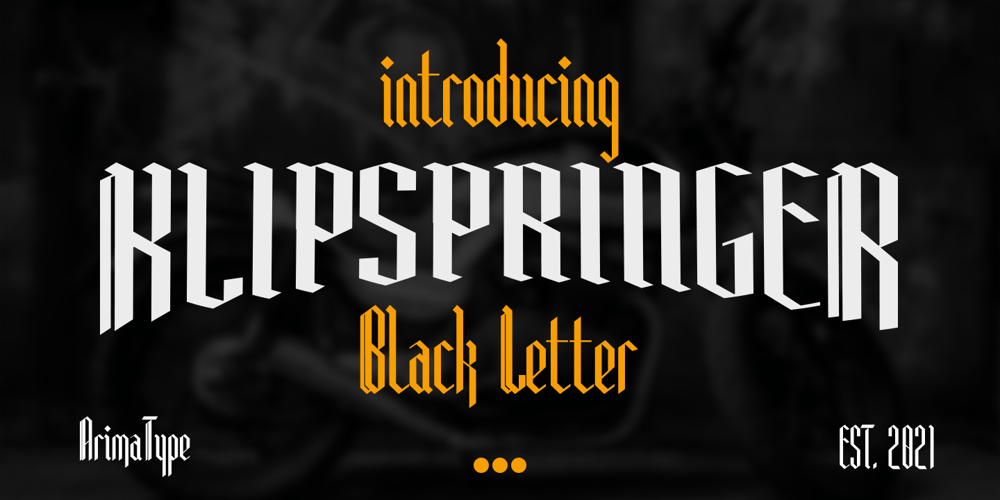Klipspringer font
