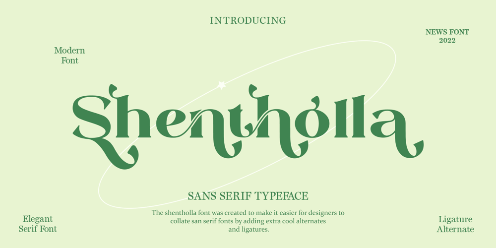 Shentholla font