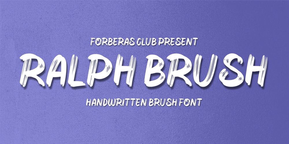 Ralph Brushes font