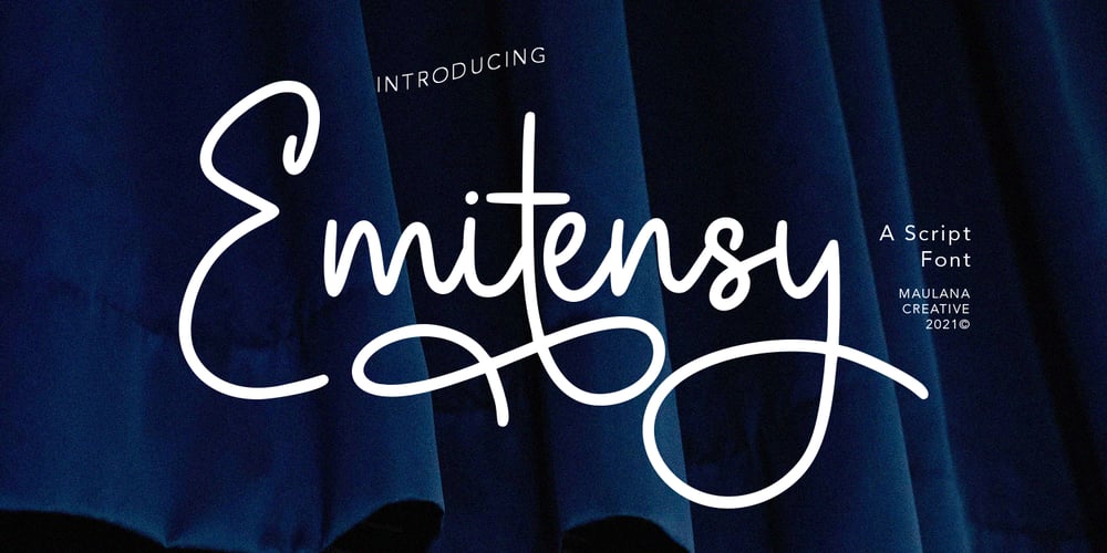 Emitensy script font