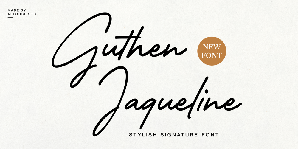 Guthen Jaqueline font