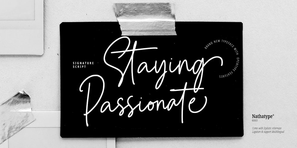 Staying Passionate font