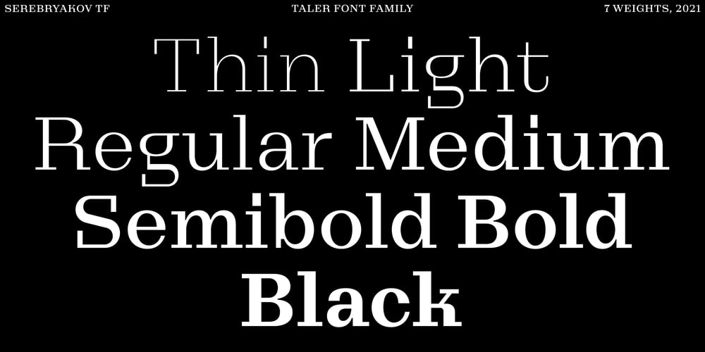 Taler font