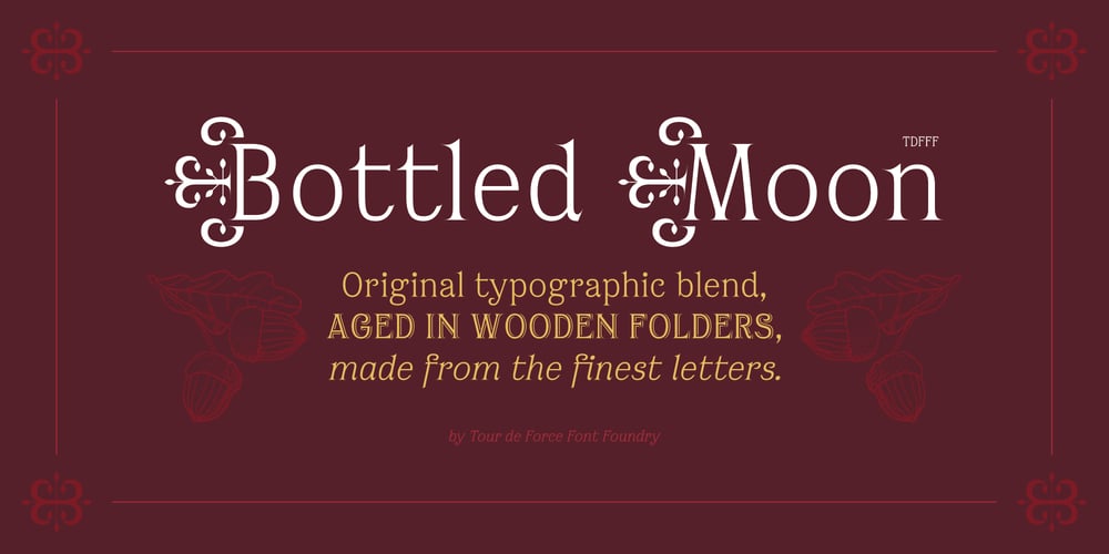 Bottled Moon font