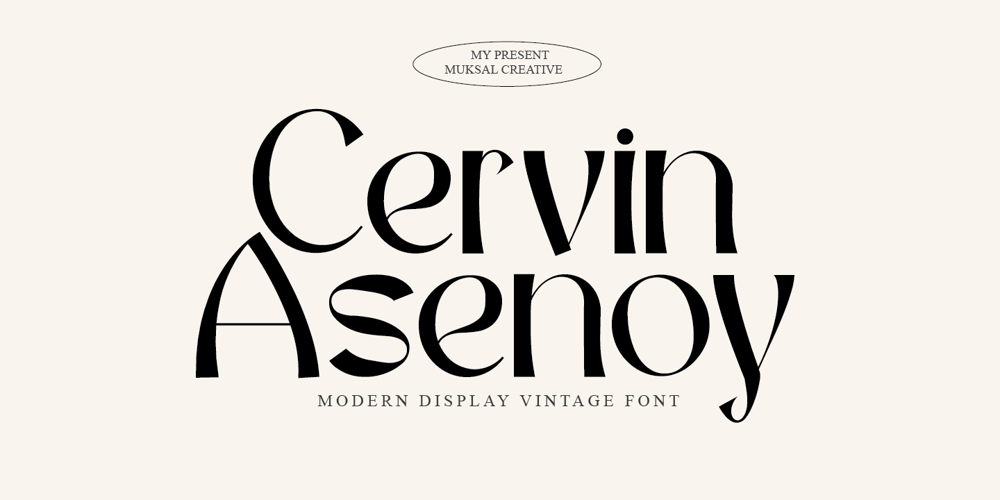 Cervin Asenoy font