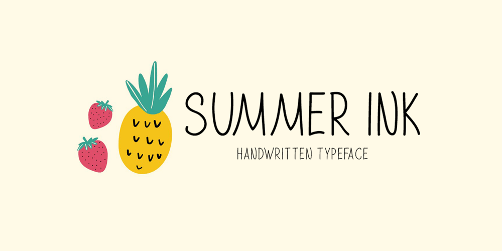 Summer Ink font