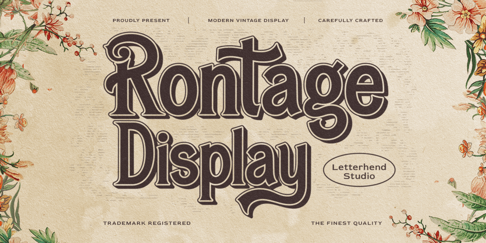 Rontage font
